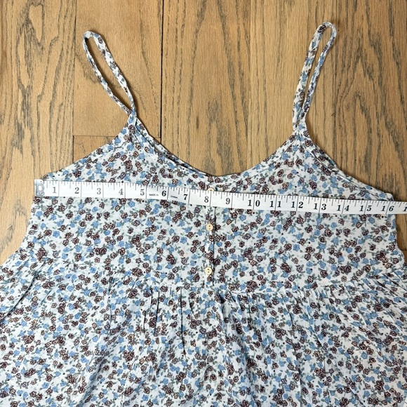 Final Touch Women’s Floral Print Babydoll Crop Spaghetti Strap Top Size Small - Picture 12 of 14
